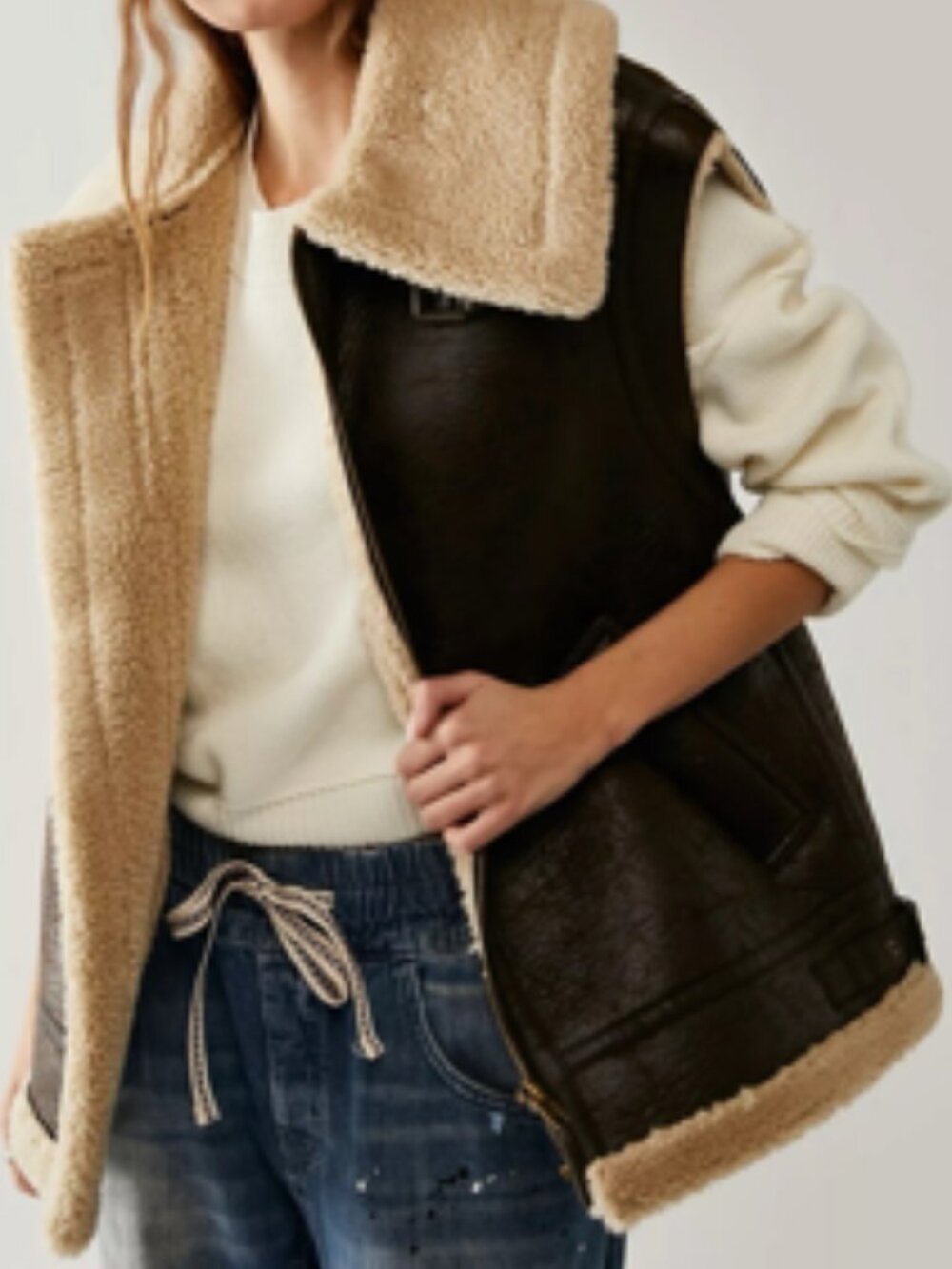 NWT Free People Bad Habits Cozy Vest Medium - Picture 8 of 15
